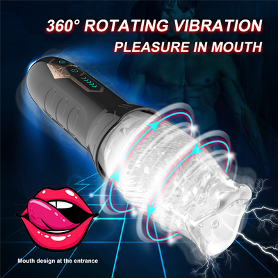O sexo dos homens da rotação do ABS 360 brinca o instrutor automático Vagina do sexo oral do copo masculino do Masturbator