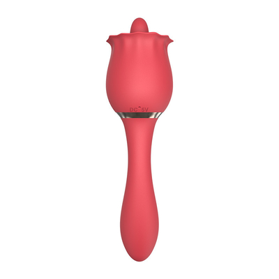 3 em 1 sexo Toy For Women da massagem do ponto de Rose Licking Dildo Vibrator Stimualtor G