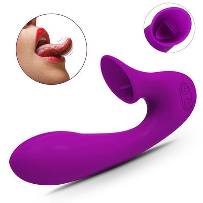 Brinquedo de lambedura oral dos vibradores adultos médicos do sexo do vibrador do ponto do silicone IPX7 G