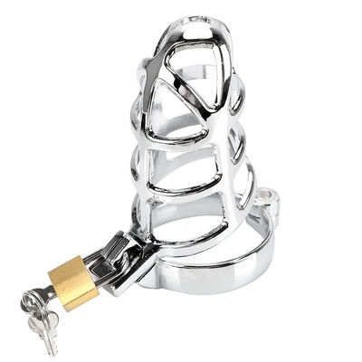 40/45/50 de milímetro Lockable do metal pequeno Chastity Cage Mens Sex Toys
