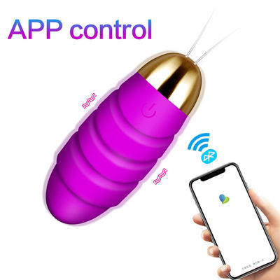 Ovo de controle remoto impermeável do sexo do vibrador/App do ovo de IPX7 200g Bluetooth