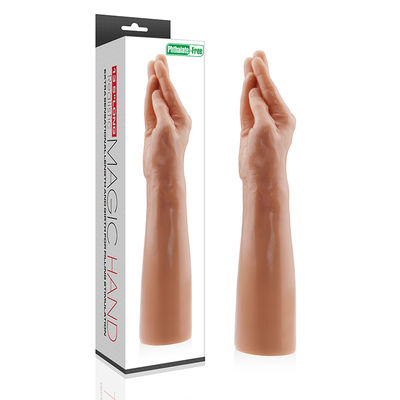 13,5 de” sexos realísticos Toy For Women Men da tomada da extremidade do punho dos dedos do braço da mão mágica Lovetoy