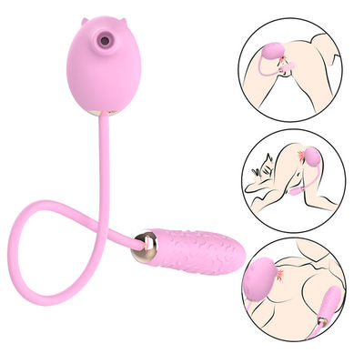 Bocal que suga brinquedos fêmeas de vibração do sexo do bichano do Stimulator da vagina do ponto de G do ovo do pulso