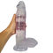 brinquedo do sexo do PVC Crystal Artificial Penis Big Dick de 12.2Inches 31cm