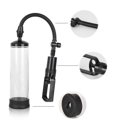 O comprimento do instrutor 22CM dos brinquedos do sexo dos homens do silicone do ABS impermeável amplia a bomba do pênis